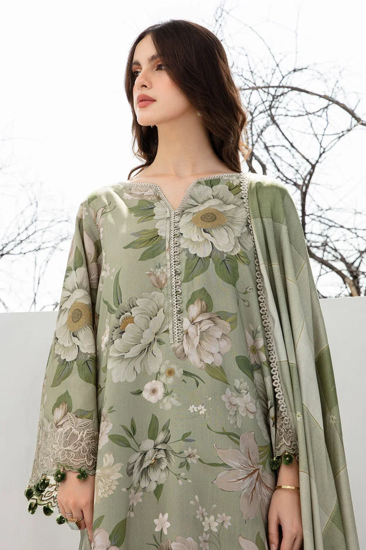 3PC LAWN PRINTED SHIRT WITH LAWN PRINTED DUAPTTA AND TROUSER-4001