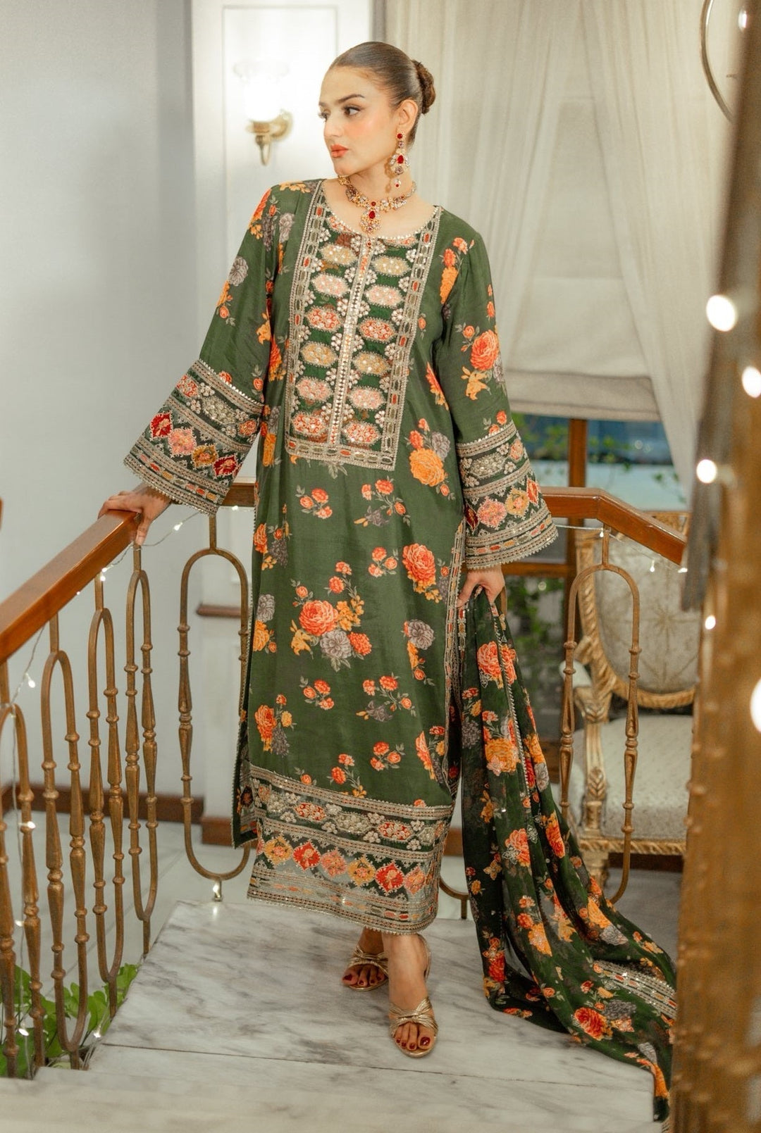 Silk 3PC Digital Printed- 1715