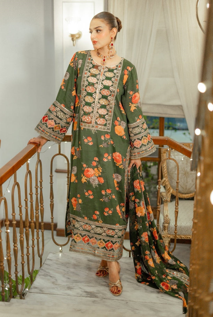 Silk 3PC Digital Printed- 1715