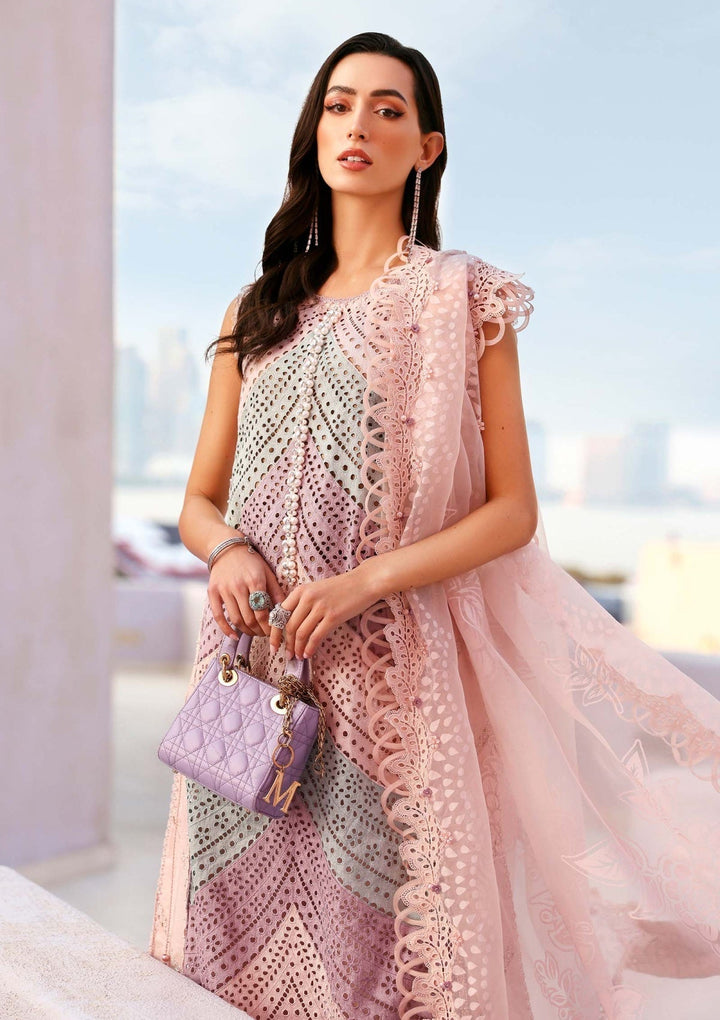 Lawn-3PC Chikankari Embroidered With Silk Embroidered Dupatta-5296