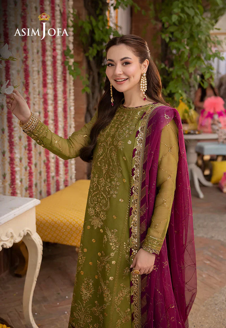 Lawn 3PC Embroidered With Chiffon Embroidered Dupatta-5020