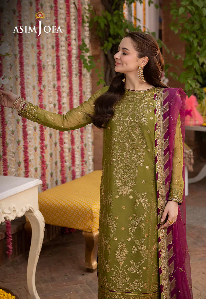 Lawn 3PC Embroidered With Chiffon Embroidered Dupatta-5020