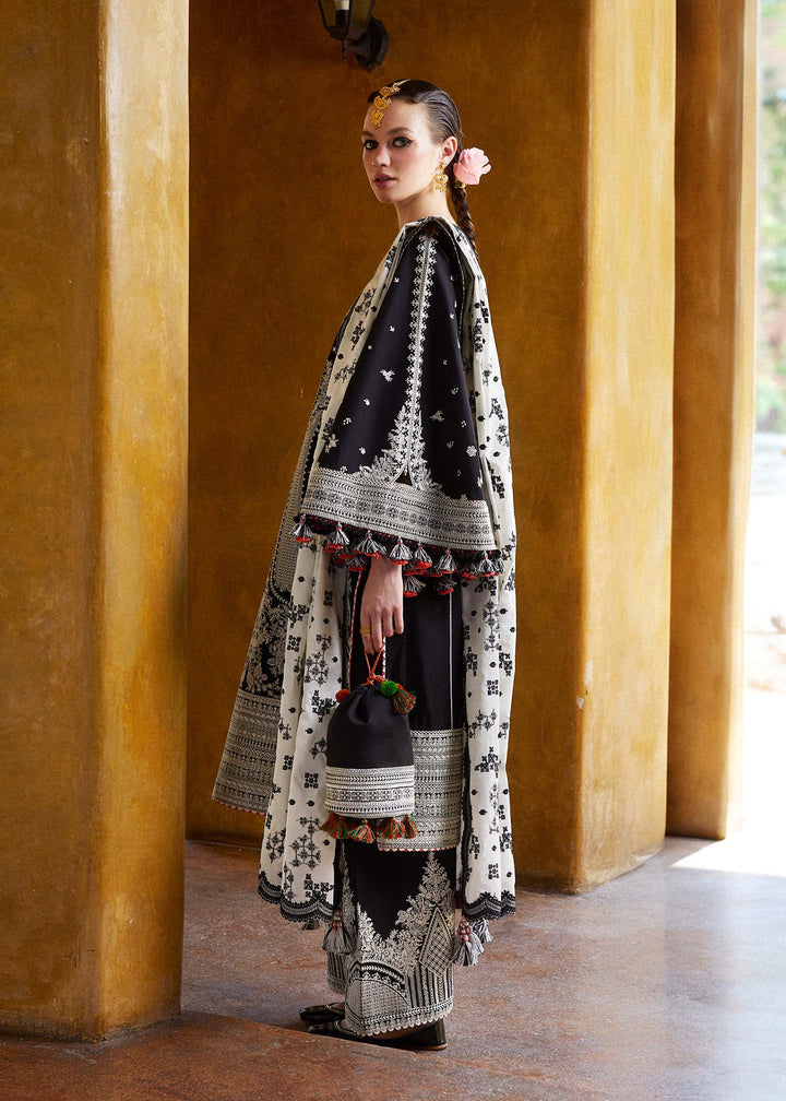 Lawn-3PC Embroidered Shirt with Organza Embroidered Dupatta-1372