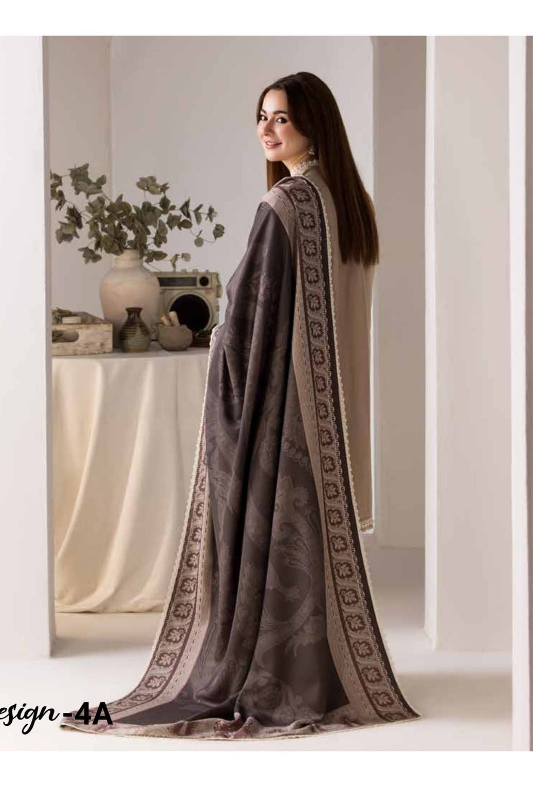 LAWN - 3PC EMBROIDERED SHIRT WITH DIGITAL PRINTED JACQUARD DUPATTA - 5178