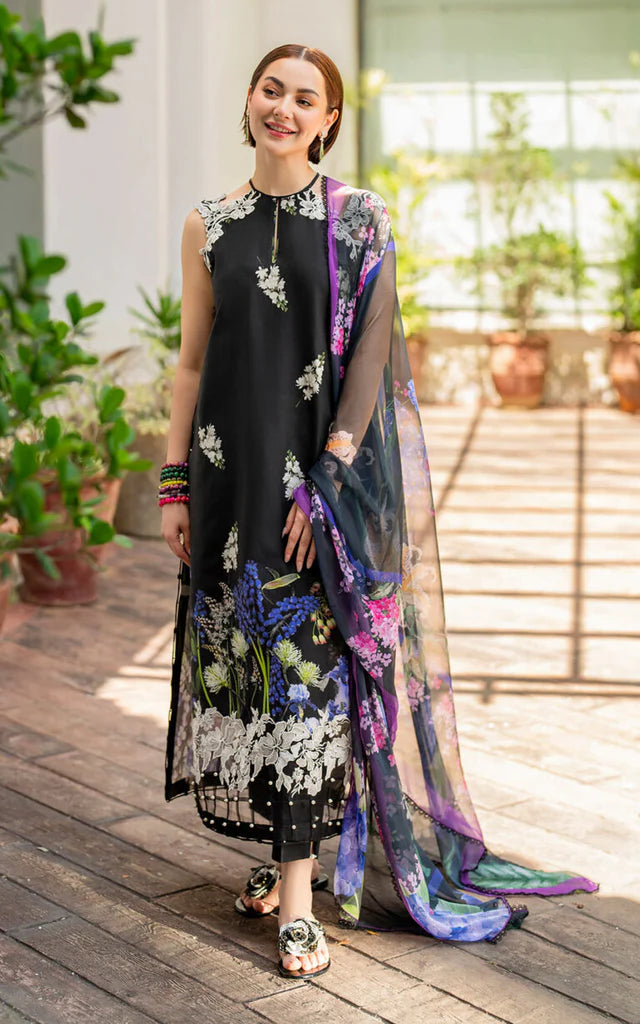 3PC KARANDI PRINTED SHIRT WITH KARANDI PRINTED DUAPTTA AND TROUSER -3435