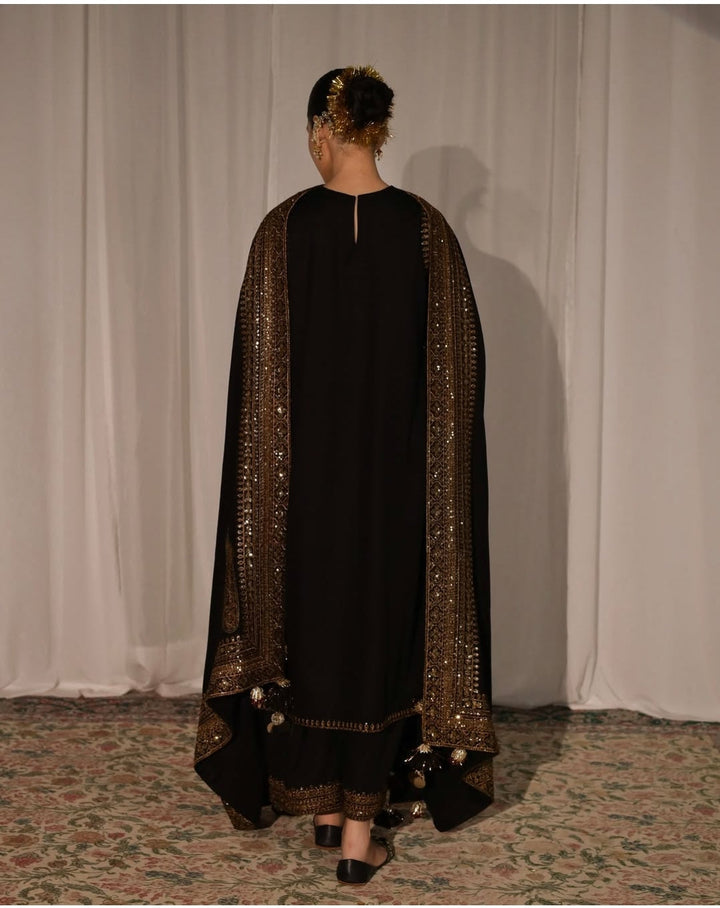 Lawn-3PC Embroidered Shirt with Organza Sequins Embroidered Dupatta- 5135